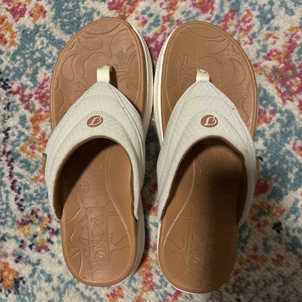 Oncai Orthopedic Recovery Flip Flops Sz 10. Arch Support